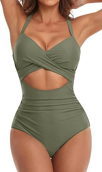 Damen Cut-Out Badeanzug R&B