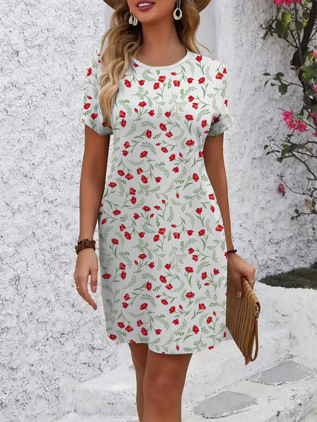 Damen Blumenkleid R&B