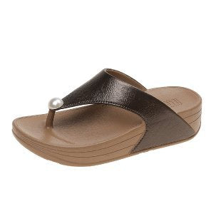 Damen Komfortable Zehentrenner-Sandalen mit elegantem Riemendesign R&B