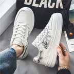 Damen Modische Sneakers mit einzigartigem floralem Motiv R&B
