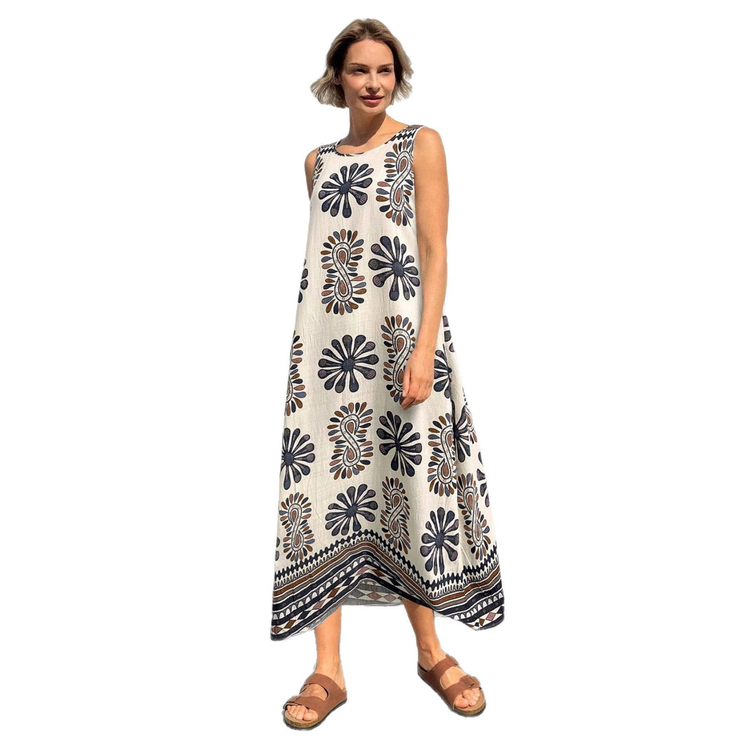 Damen Maxikleid mit floralem Druck und lässiger Schnitt R&B