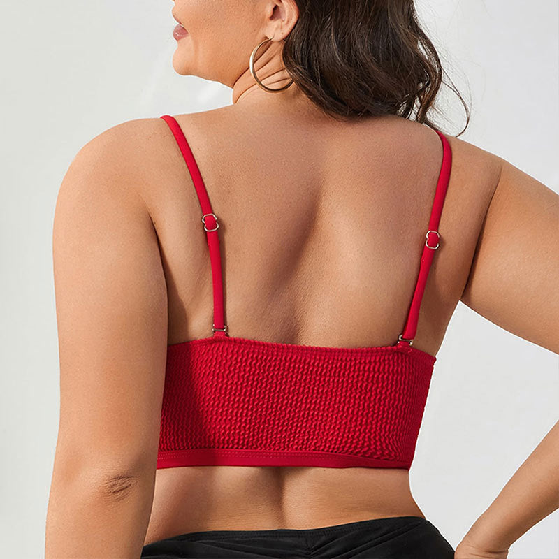 Damen Triangel-Bikini-Oberteil mit strukturierter Oberfläche R&B