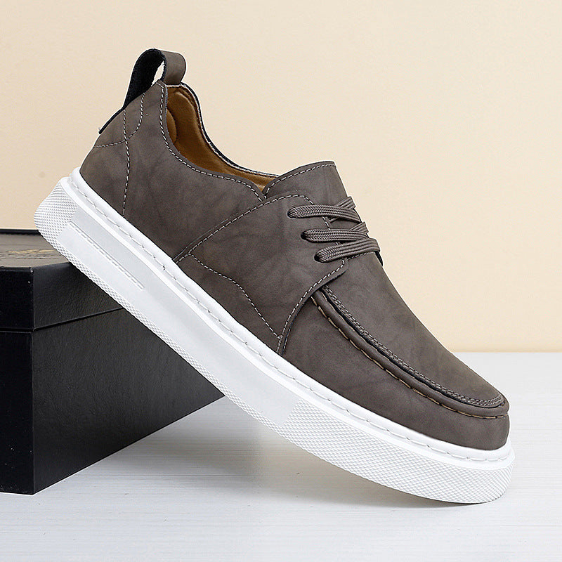 Damen Modische Leder Sneakers im sportlichen Design R&B