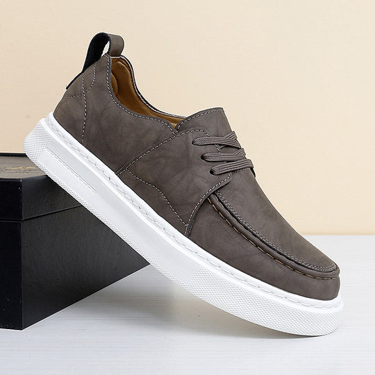 Damen Modische Leder Sneakers im sportlichen Design R&B
