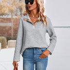 Damen Hochwertiger Pullover mit strukturiertem Stehkragen R&B