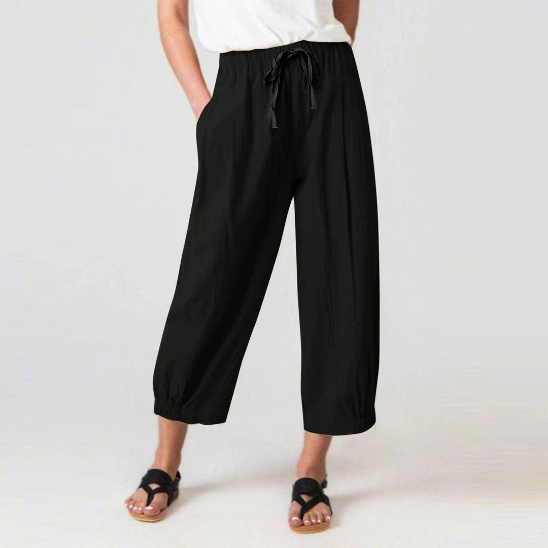 Damen Luftige Freizeithose mit verstellbarem Bund R&B