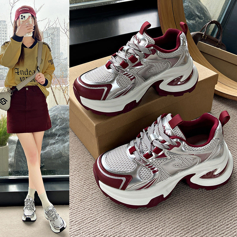 Damen Sportliche Sneakers mit atmungsaktivem Obermaterial und dämpfender Laufsohle R&B