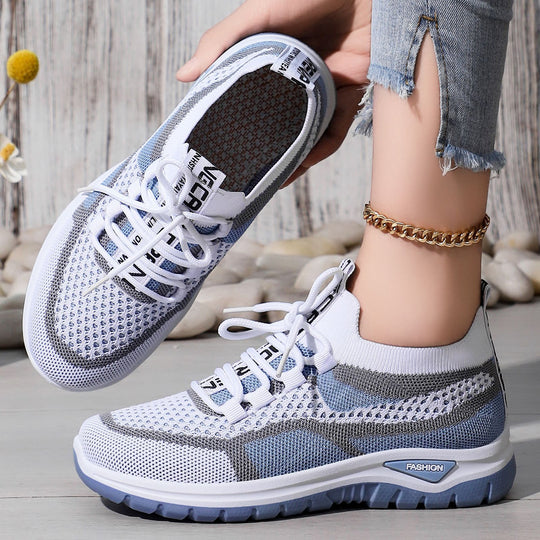 Damen Komfortable und atmungsaktive Sneakers mit elastischem Einstieg und flexibler Sohle R&B