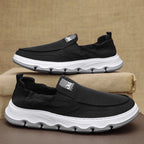 Damen bequeme Slip-On Sneakers mit flexiblem Sohlenprofil und atmungsaktiver Oberflächenstruktur R&B