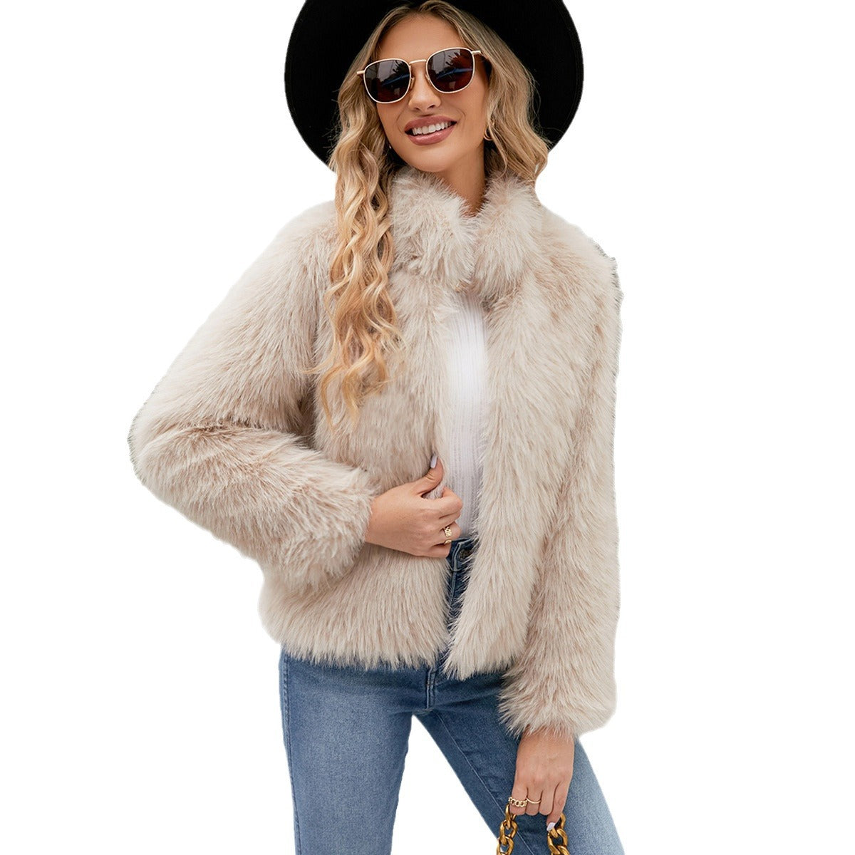 Damen Kunstfelljacke R&B