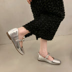 Damen elegante Ballerinas mit floralen Akzenten und komfortablem Fußbett R&B
