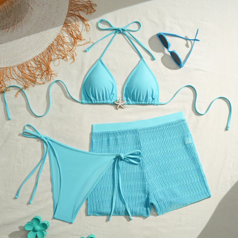 Damen Bikini-Set mit trendigen Raffungen und modischem Höschen R&B