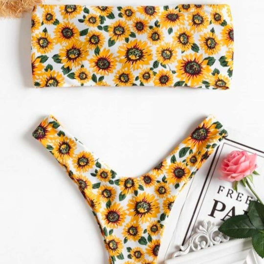 Damen Haarband mit verspieltem Sonnenblumenmuster R&B