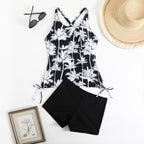 Damen Tankini-Set mit floralem Design und verstellbaren Trägern R&B