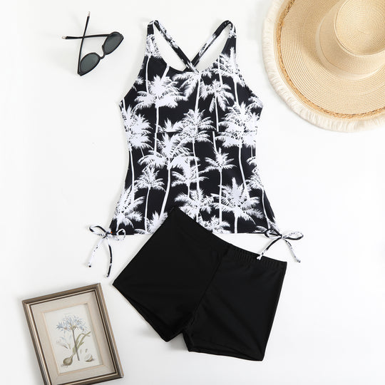 Damen Tankini-Set mit floralem Design und verstellbaren Trägern R&B