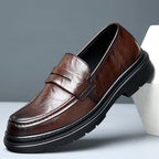Herren Elegante Ledermokassins mit rutschfester Sohle R&B