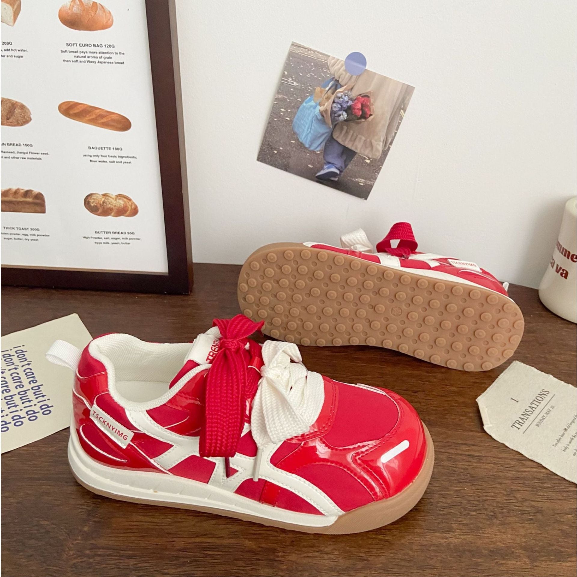 Damen Sneakers mit atmungsaktiver Mesh-Oberfläche und flexibler Gummisohle
