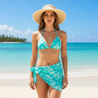 Damen Bikini-Set mit verspieltem Blumenmuster R&B