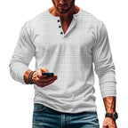 Herren langärmliges Oberteil mit strukturiertem Design R&B