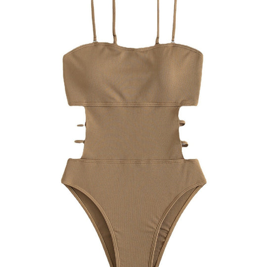 Damen Einteiliger Badeanzug mit modischem Schnitt und eleganter Taillierung R&B