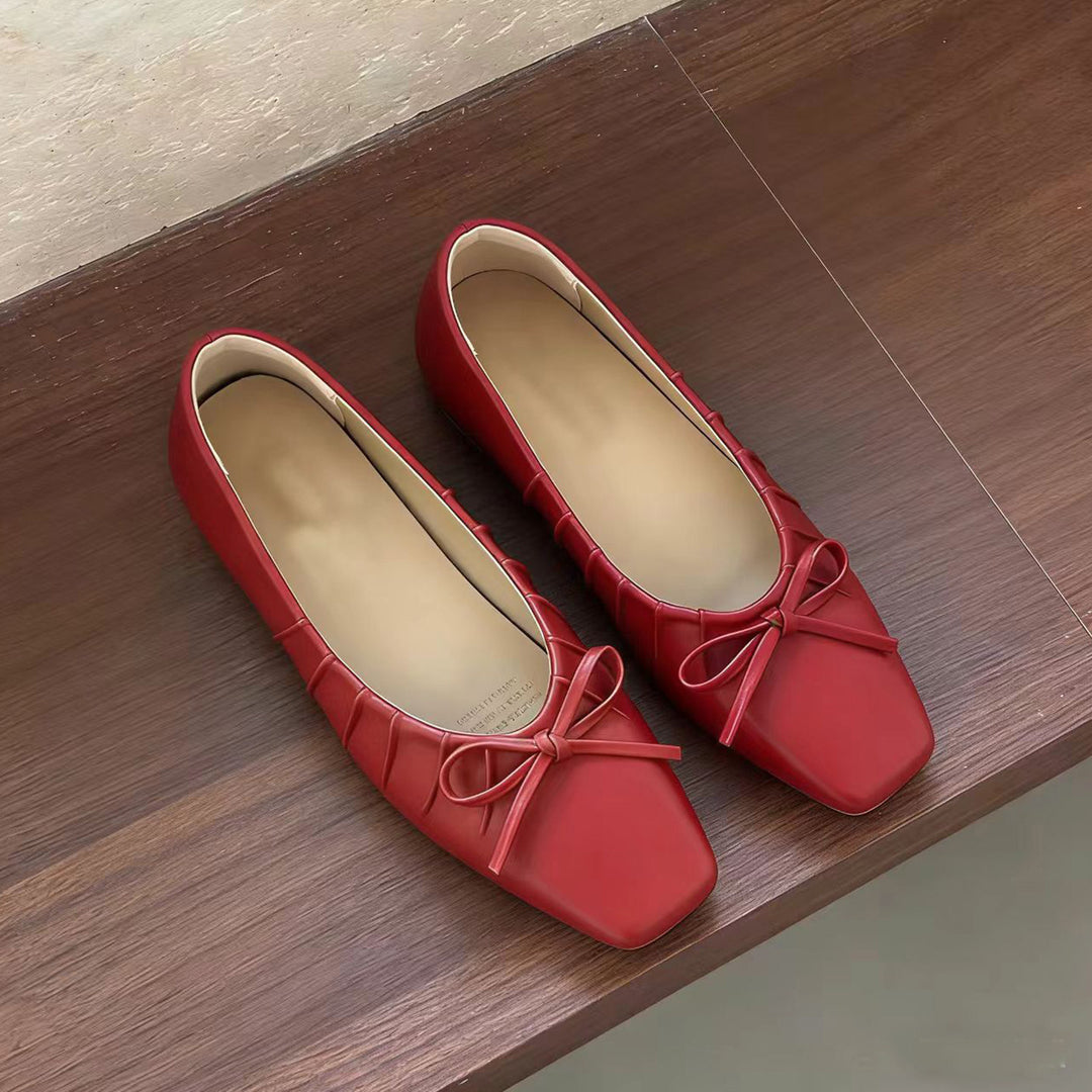 Damen Ballerinas mit zierlichem Schleifendesign und gepolsterter Innensohle R&B