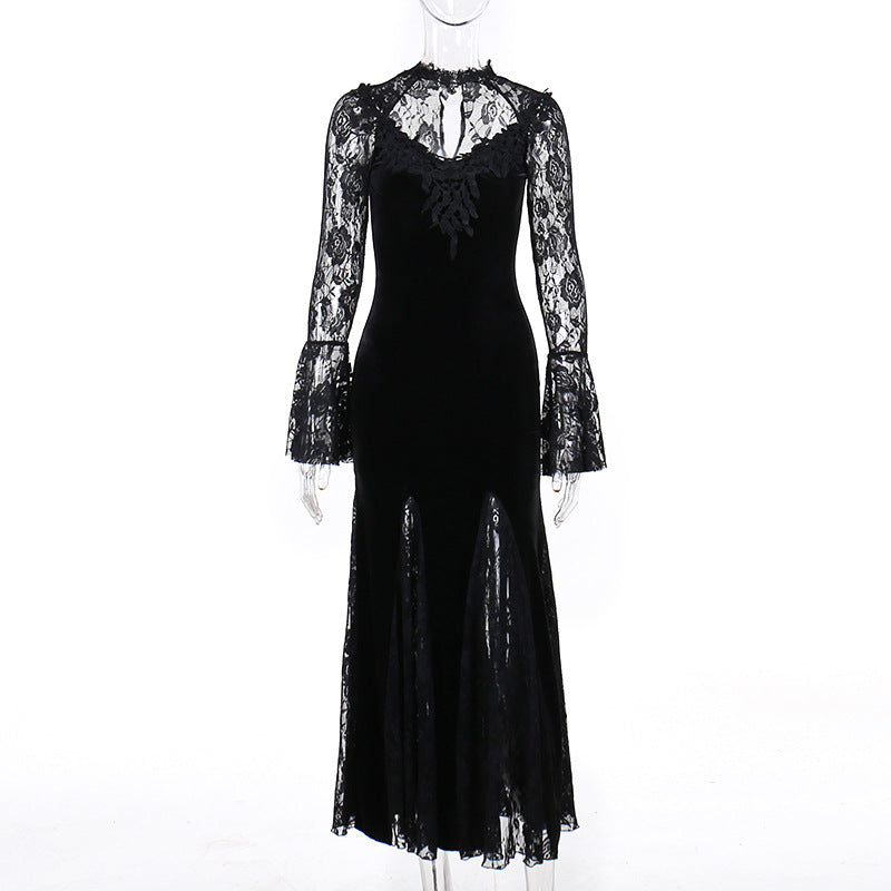 Damen figurbetonte Bluse mit Rüschendetails und Schnürung R&B