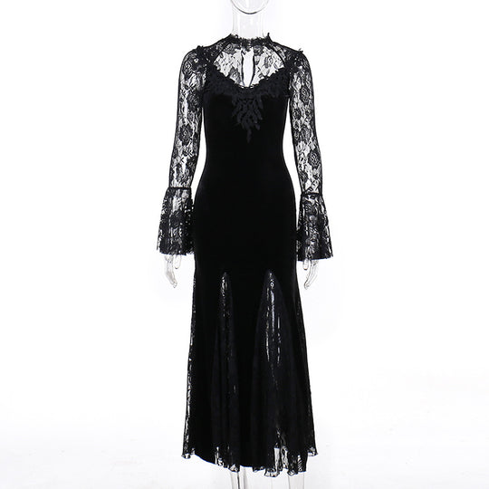 Damen figurbetonte Bluse mit Rüschendetails und Schnürung R&B