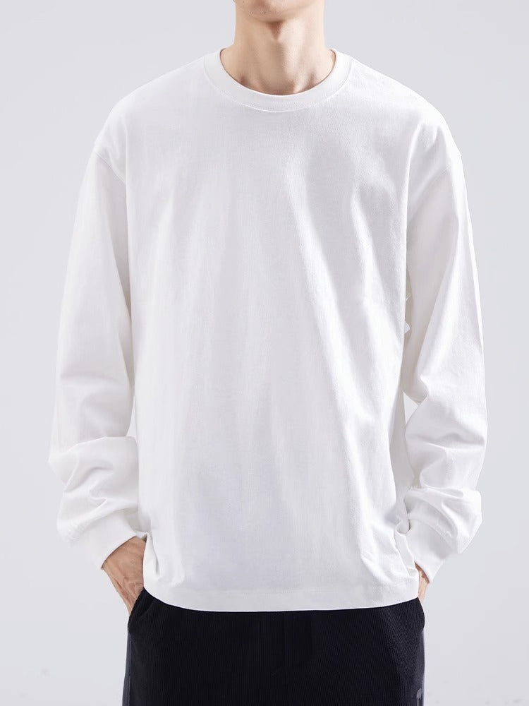 Damen lässiges Langarmshirt aus hochwertiger Baumwolle R&B