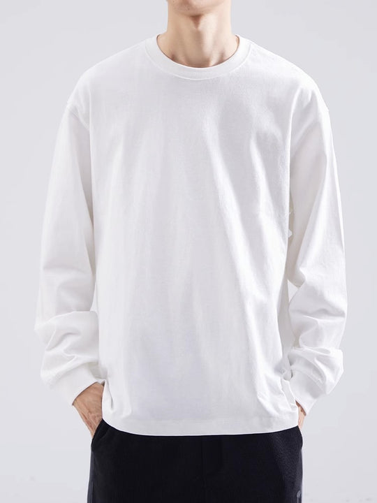 Damen lässiges Langarmshirt aus hochwertiger Baumwolle R&B