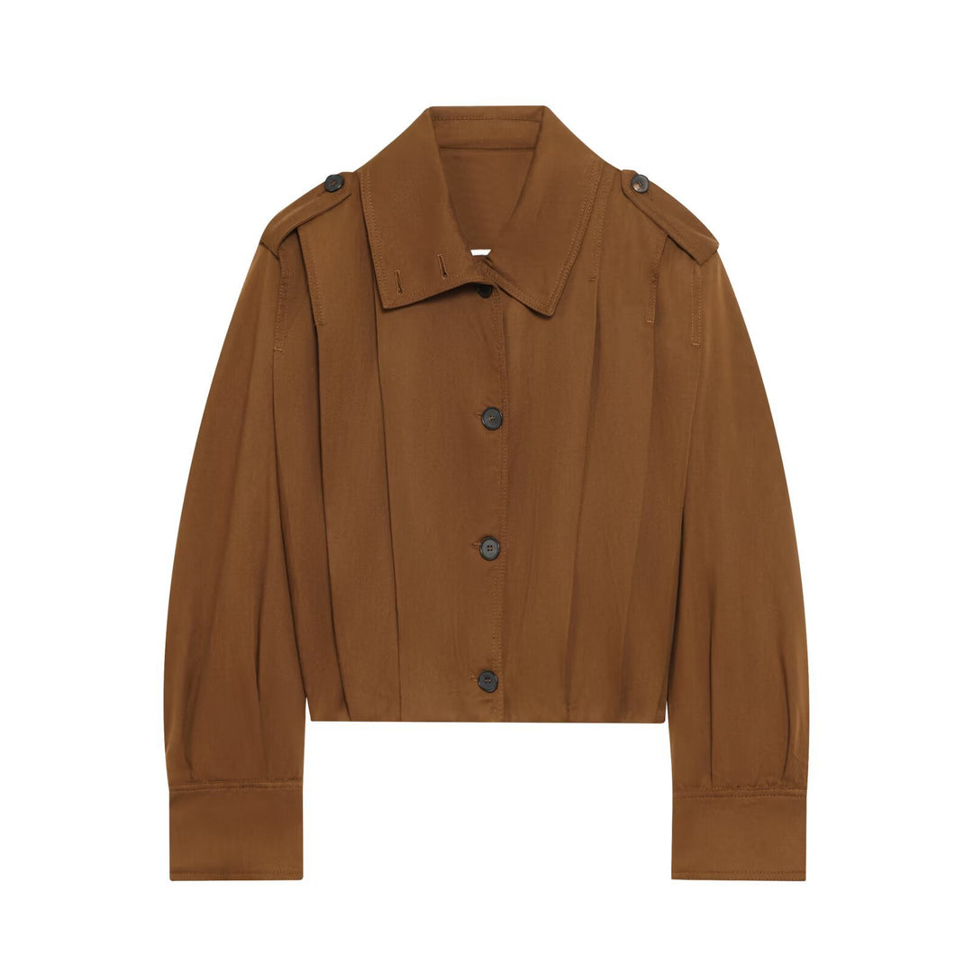 Damen cropped Jacke mit dekorativen Knopfdetails und eleganter Schnittführung R&B