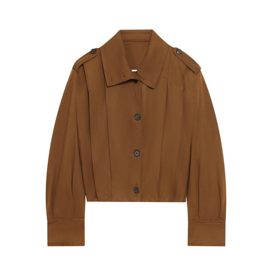 Damen cropped Jacke mit dekorativen Knopfdetails und eleganter Schnittführung R&B