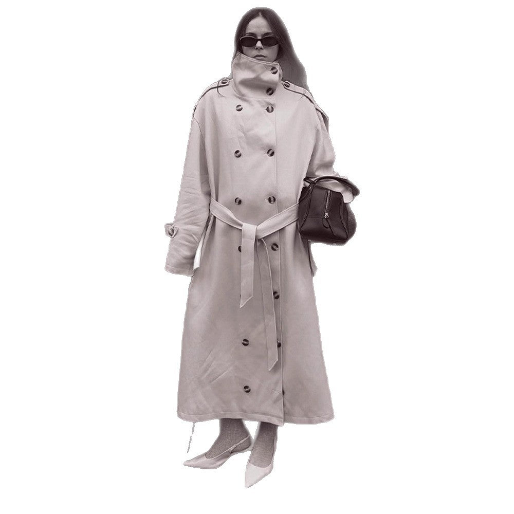 Damen luxuriöser Trenchcoat mit durchdachten Details R&B