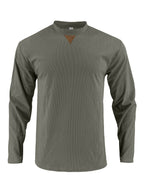 Herren Langarmshirt mit strukturiertem Rippdesign R&B