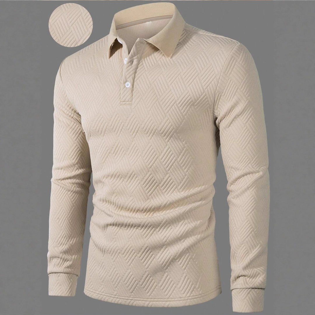 Herren Langarm Polohemd R&B