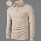 Herren Langarm Polohemd