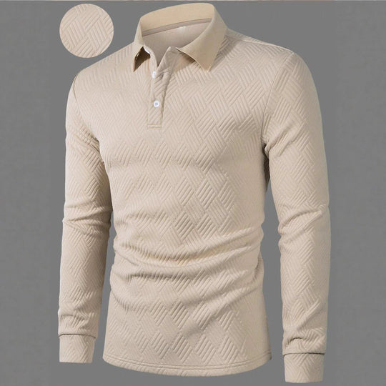 Herren Langarm Polohemd R&B