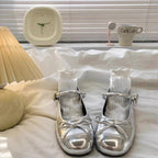 Damen elegante Ballerinas mit floralem Spitzen-Design und komfortablem Fußbett R&B