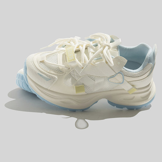 Damen Sportliche Sneakers mit innovativem Design und atmungsaktiven Einsätzen R&B