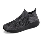 Damen Sneakers mit elastischem Strick-Obermaterial und rutschfester Sohle