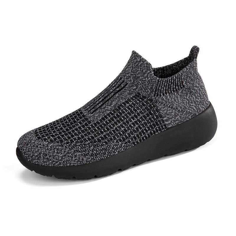 Damen Sneakers mit elastischem Strick-Obermaterial und rutschfester Sohle