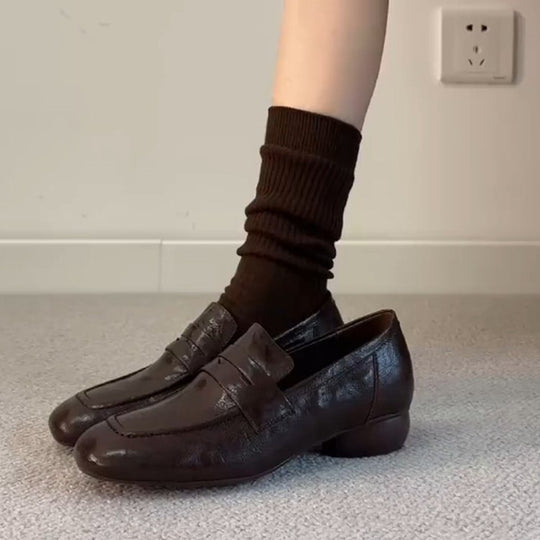 Damen Mokassins mit elegantem Riemen und bequemer Sohle R&B