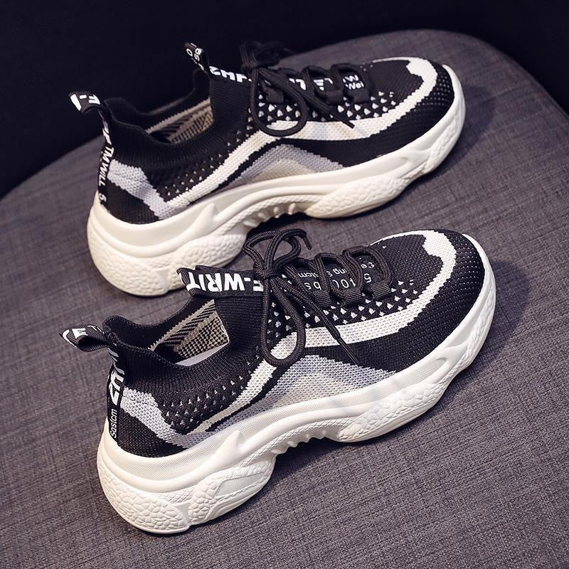 Damen Sportliche Sneakers mit atmungsaktivem Mesh-Obermaterial R&B