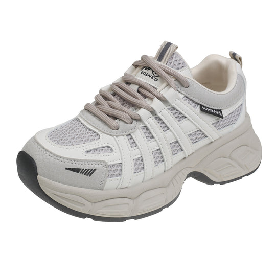 Damen Sportliche Sneakers mit atmungsaktiven Mesh-Einsätzen und stabiler Sohle R&B