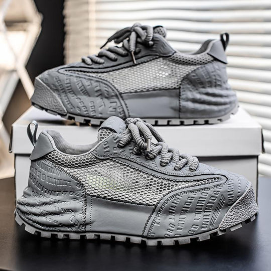 Damen atmungsaktive Sport-Sneaker mit innovativer Textur und rutschfester Sohle R&B