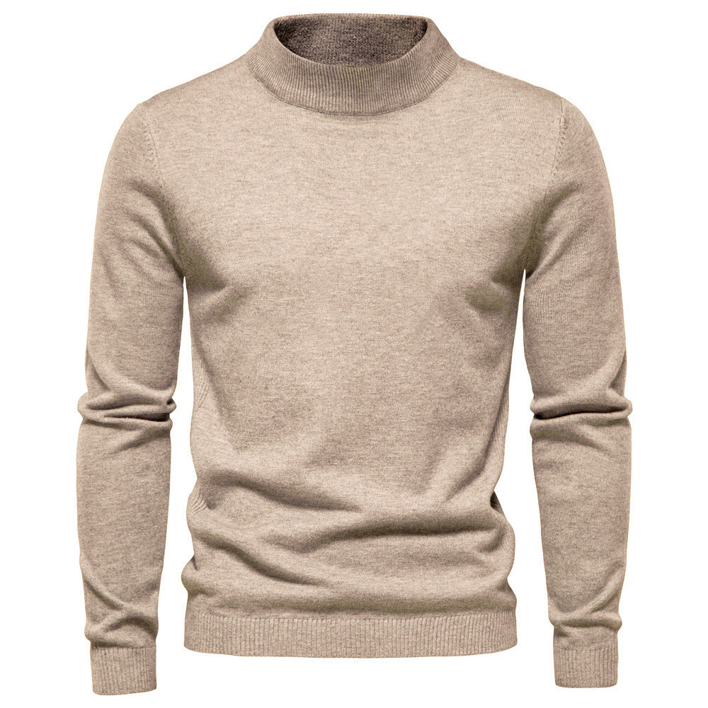 Herren eleganter Rollkragenpullover aus feiner Wolle R&B