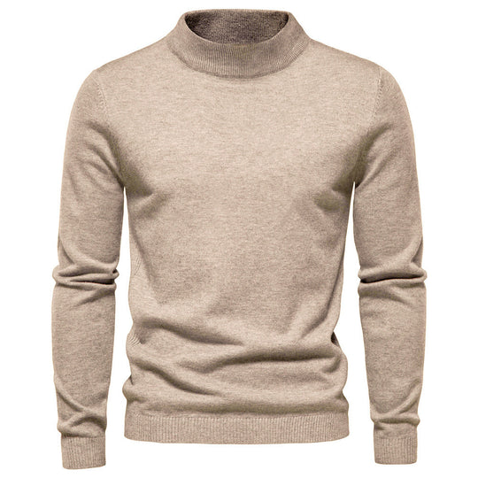 Herren eleganter Rollkragenpullover aus feiner Wolle R&B