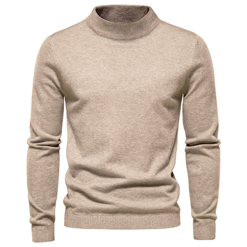 Herren eleganter Rollkragenpullover aus feiner Wolle R&B