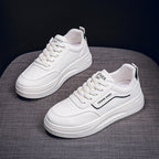 Damen Modische Sneakers mit dicker Laufsohle und atmungsaktiver Oberflächenstruktur R&B