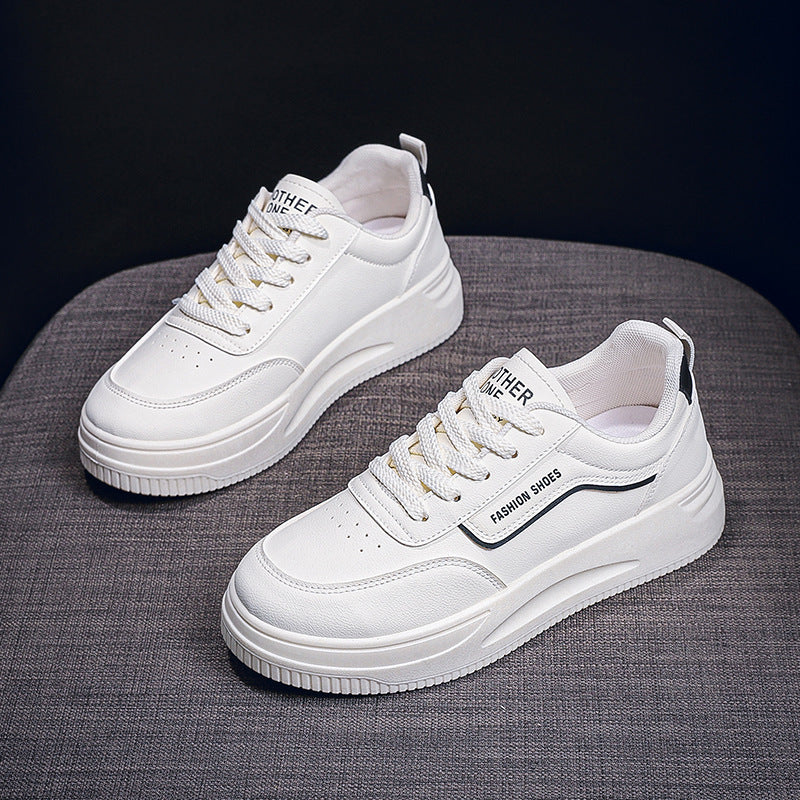 Damen Modische Sneakers mit dicker Laufsohle und atmungsaktiver Oberflächenstruktur R&B