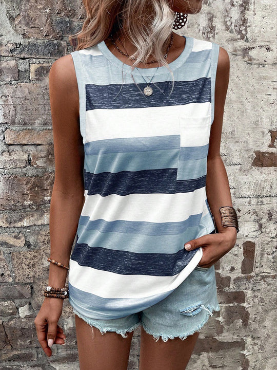 Damen Gestreiftes Freizeittop R&B